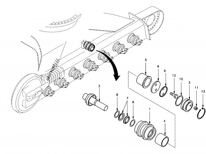 ROLETE SUPERIOR VOLVO (Cod. 118100020) - Imagem 3
